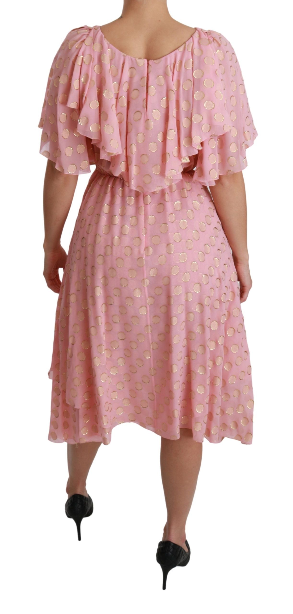  Italian-crafted pleated midi dress exuding timeless charm 