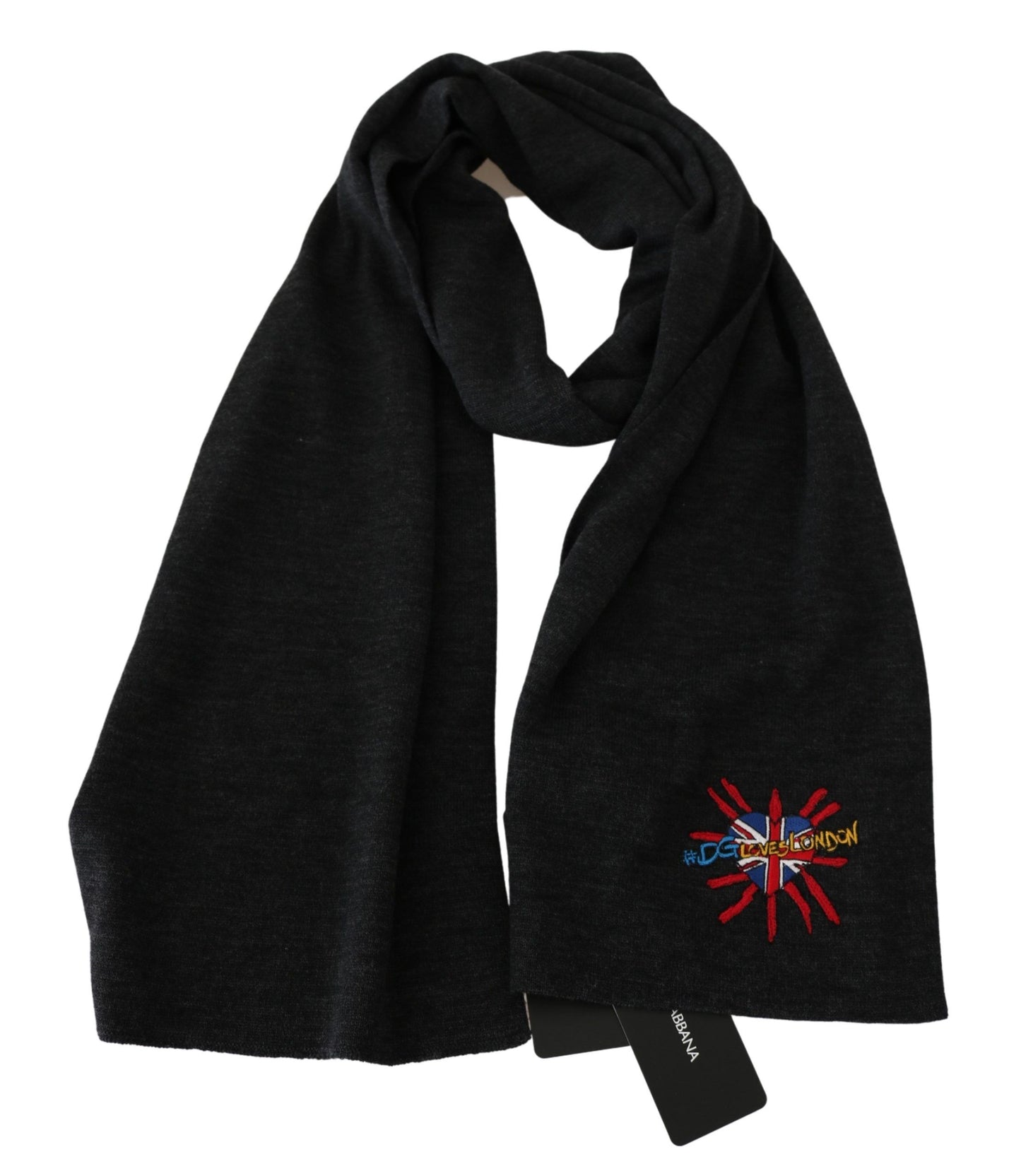 Elegant gray scarf made in Italy with exceptional craftsmanship
