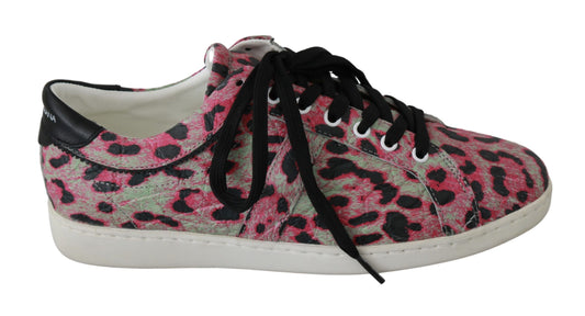Opulent Multicolor Dolce & Gabbana Sneakers made of crocodile leather