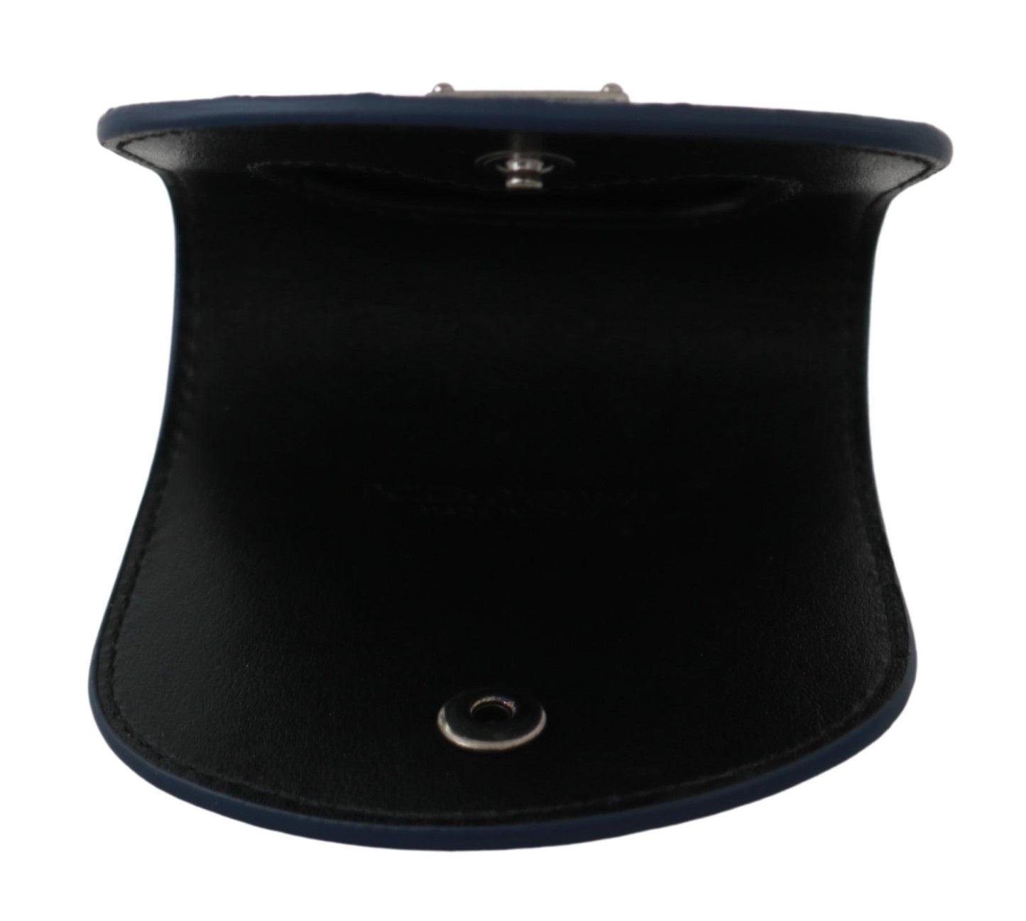 Men's wallet from Italy, made of 100% Caimano leather in a suave blue hue