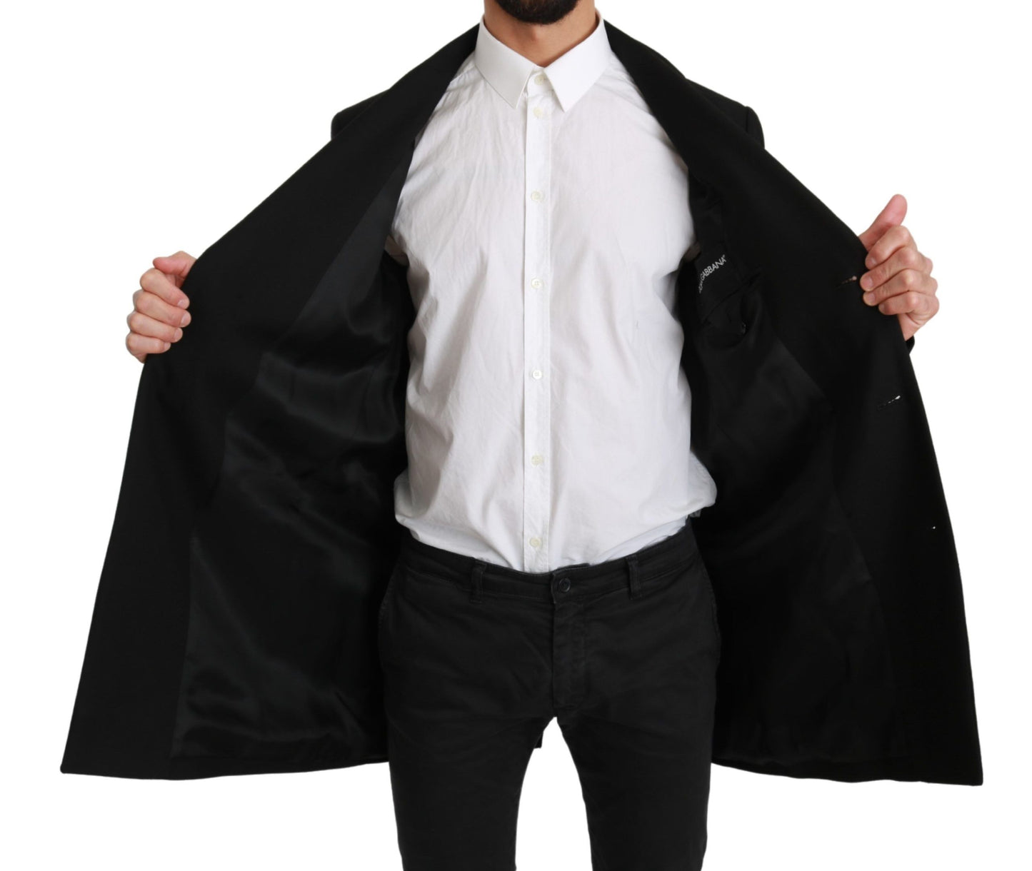 Dolce & Gabbana Elegant Black Wool Formal Blazer - Sophisticated and timeless menswear