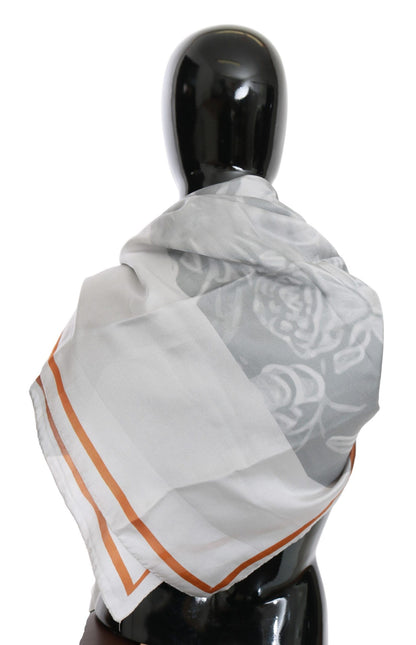 Costume National Elegant Silk Floral Scarf - Luxurious accessory for sophisticated fashion statement