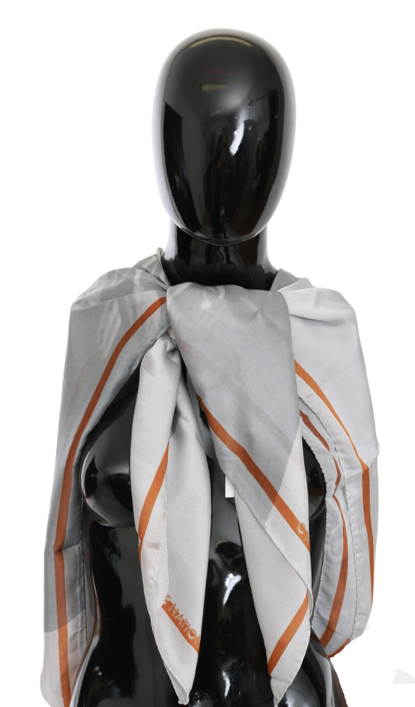 Costume National Elegant Silk Floral Scarf in Vibrant Tones and Intricate Patterns