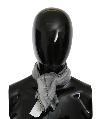 Chic gray print scarf for women, versatile size for endless styling options