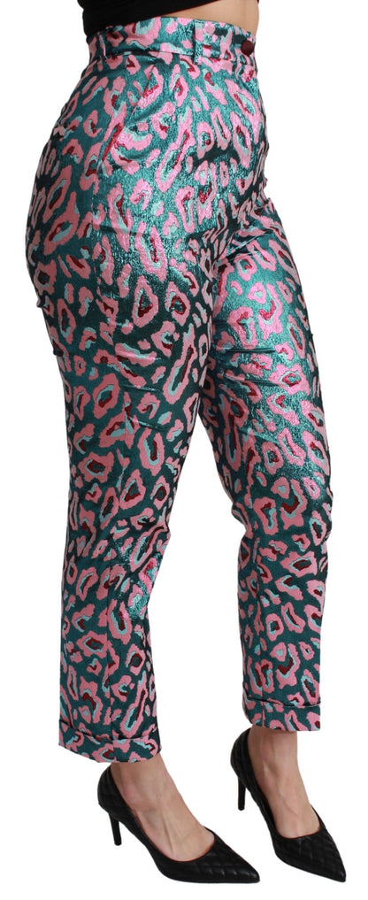 Luxurious Italian crafted high waist pants with signature logo details