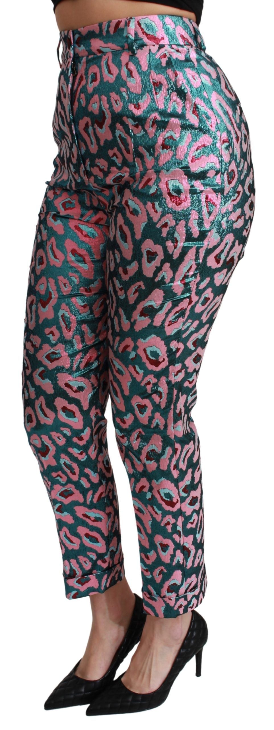 Elegant and sophisticated high waist cropped pants from Dolce & Gabbana