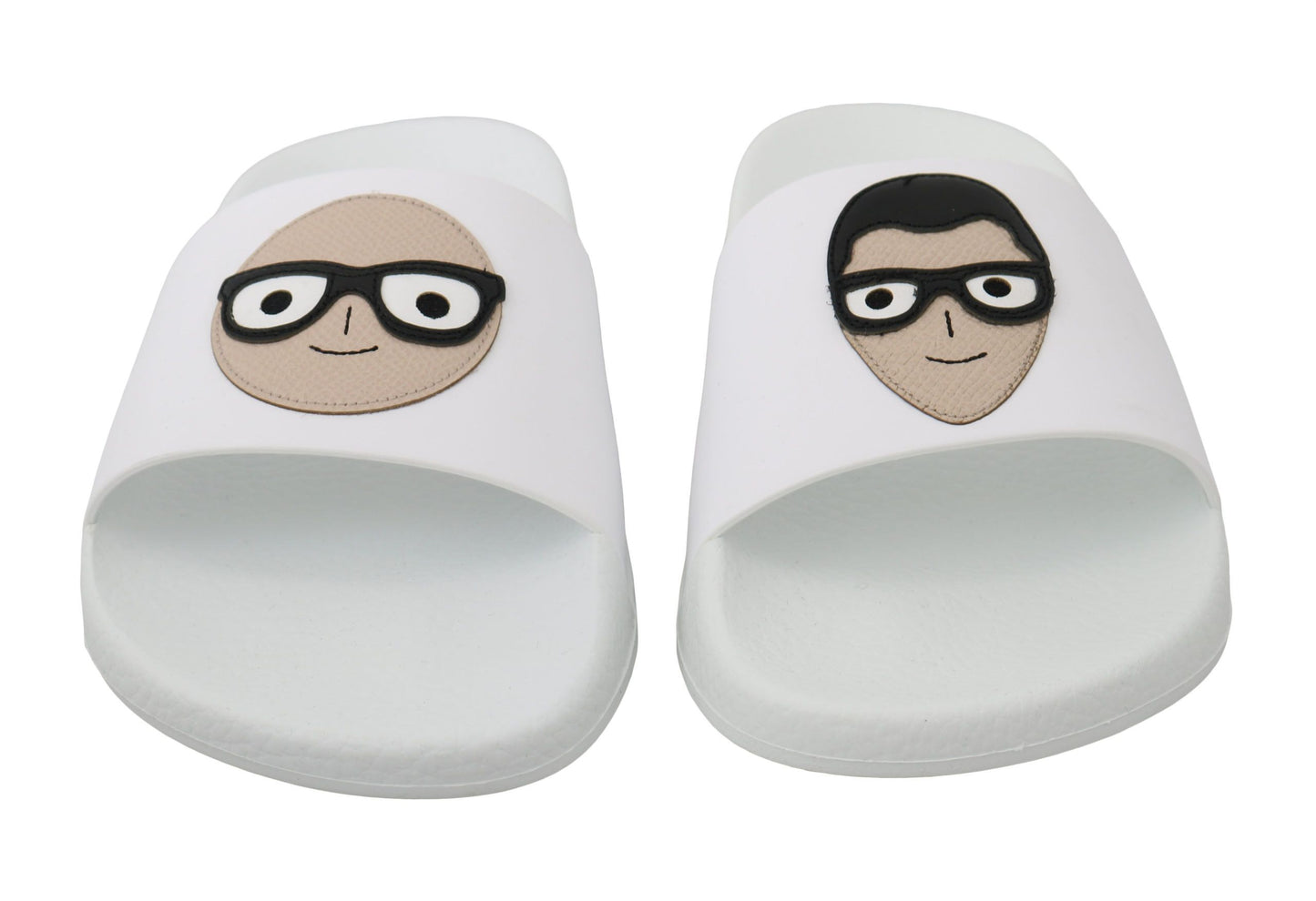 Elegant Italian-crafted slide sandals with iconic dgfamily motif