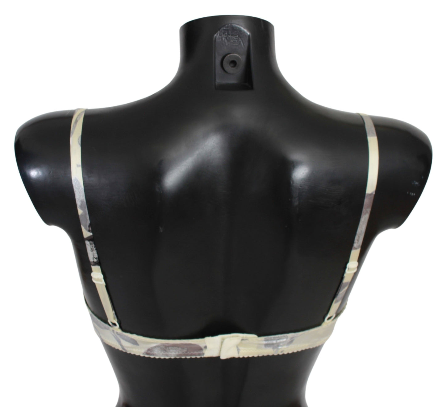 Italian lingerie crafted Ermanno Scervino Beige Lace Balconcino Bra with subtle logo details