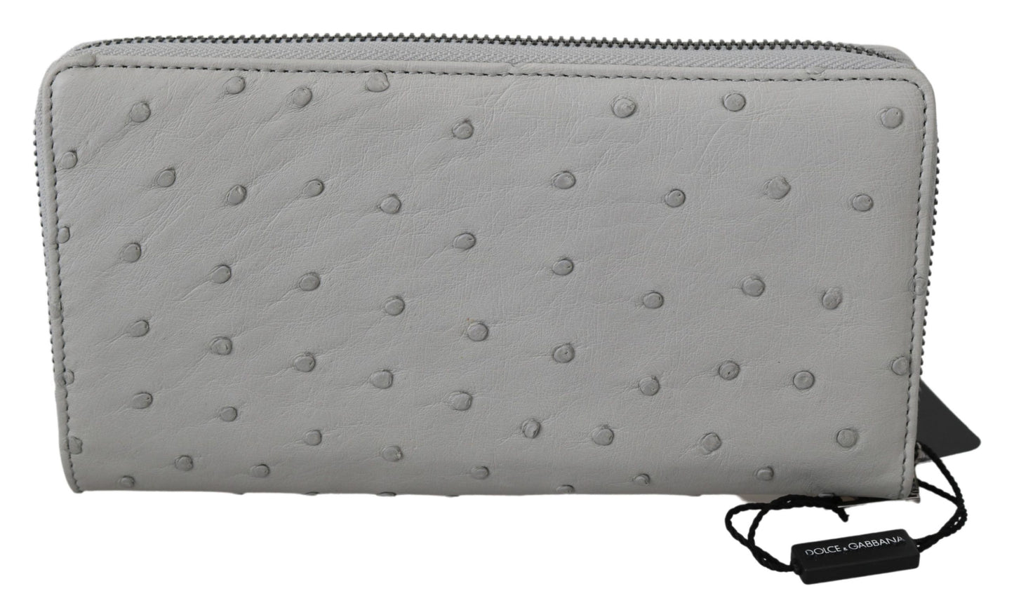 Luxurious gray continental wallet with ample space for cards, coins, and bills