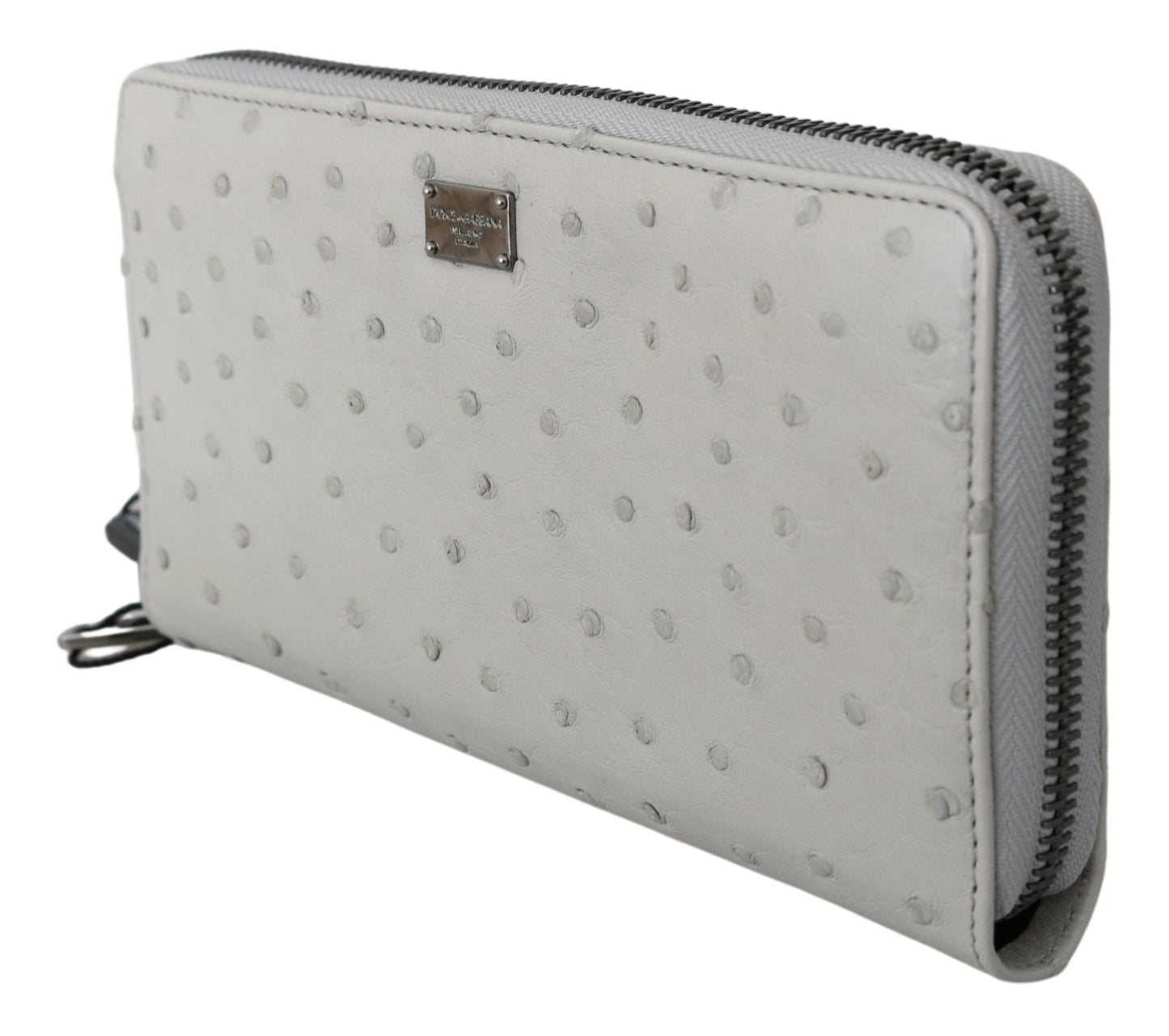 20cm x 10cm x 2cm authentic Dolce & Gabbana ostrich leather wallet from Italy