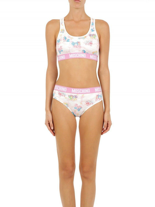 Stunning Moschino Chic My Little Pony Sleepwear Set in Multicolor Pink