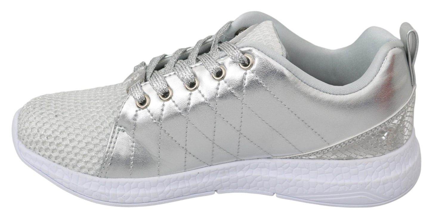 Sophisticated Philipp Plein Gisella Sneakers made of polyester and rubber sole