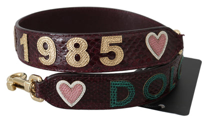 Dolce & Gabbana shoulder strap with elegant logo details and Italian craftsmanship