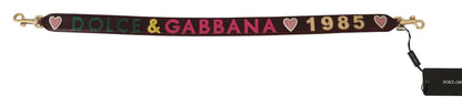Brand new with tags, authentic addition adorned with applique on bordeaux backdrop