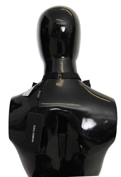 Stunning silver and black bowtie from Dolce & Gabbana, brand new with tags