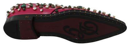 Brand new fuchsia pink dress shoes crafted from premium Italian patent leather