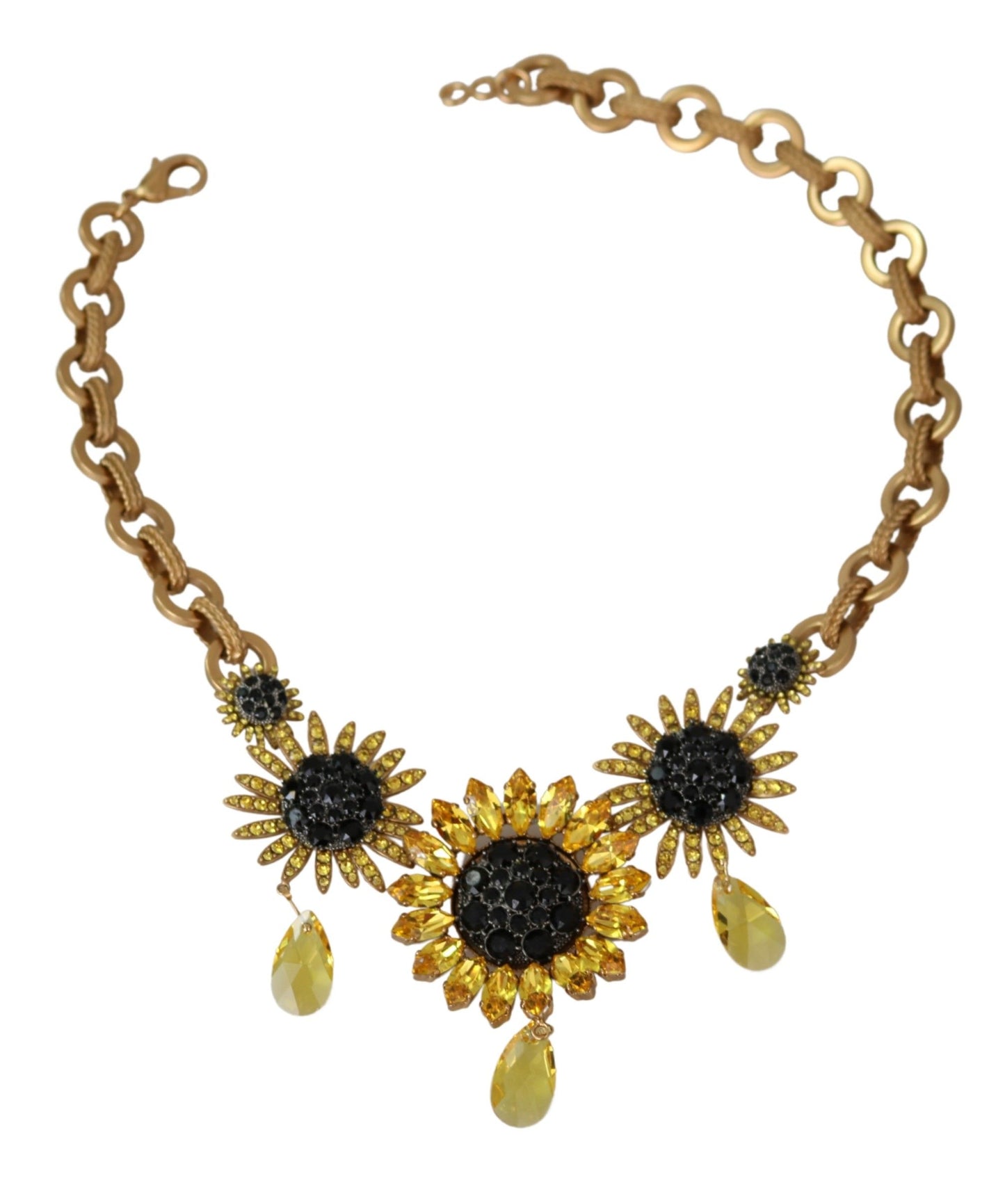 Exquisite 50cm gold necklace with intricate logo details