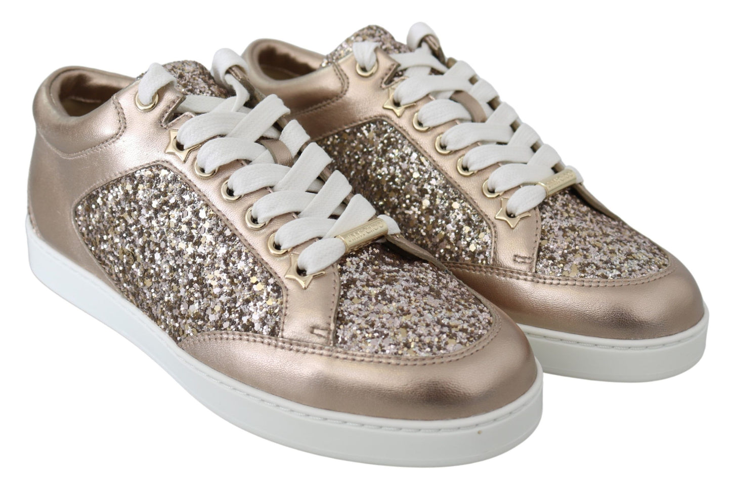 New and authentic Jimmy Choo Miami ogml Leather Sneakers with tags and dustbag