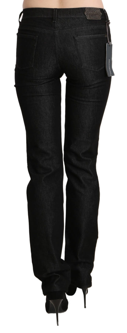 Italian-crafted skinny jeans with subtle logo details for a fashion-forward statement