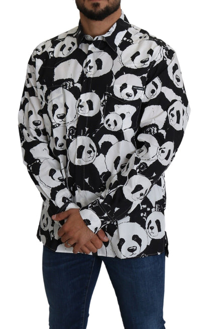 Italian-Made Dolce & Gabbana Shirt with Long Sleeves and Double Chest Pockets