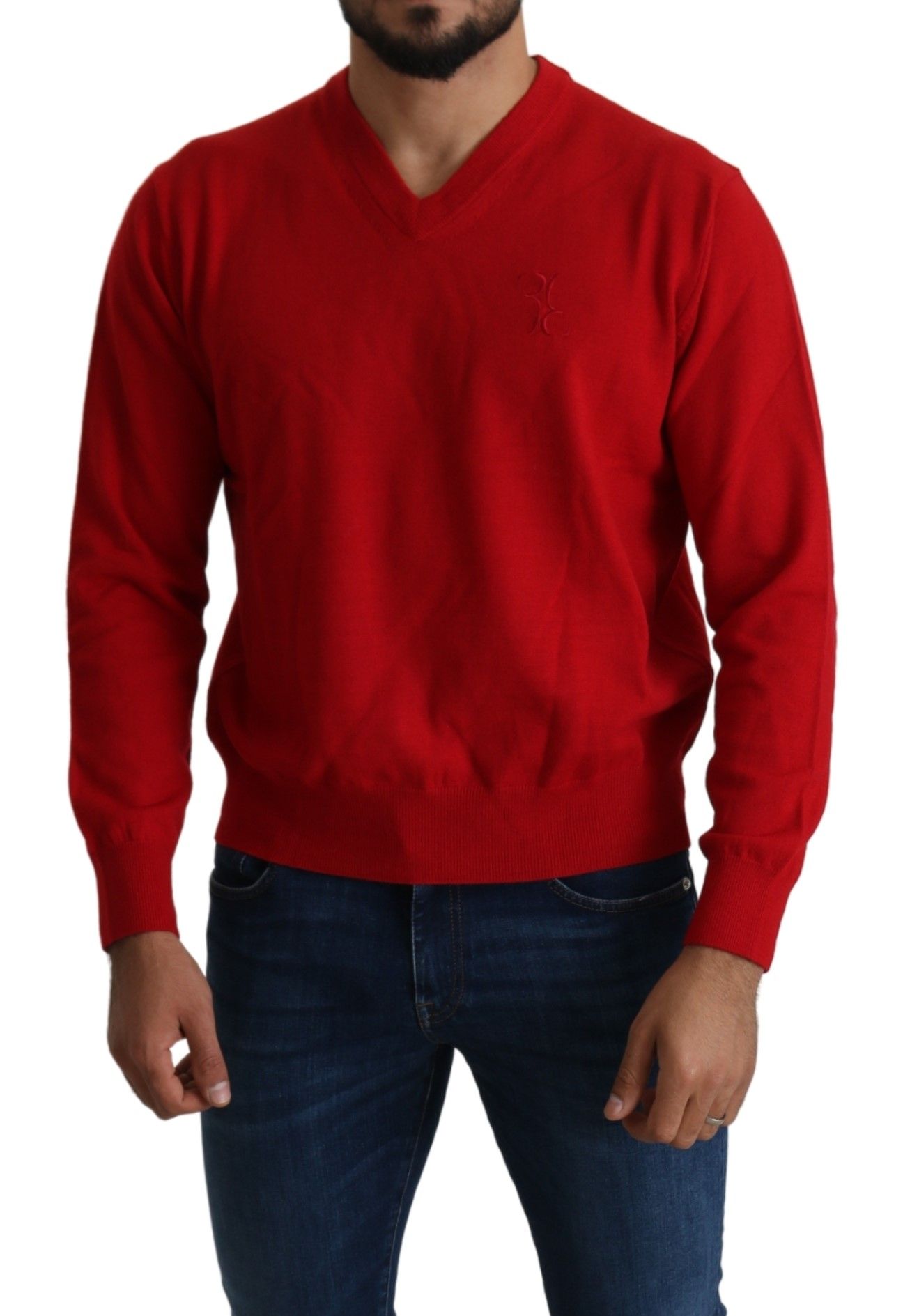 Exquisite red wool sweater showcasing the epitome of luxury knitwear