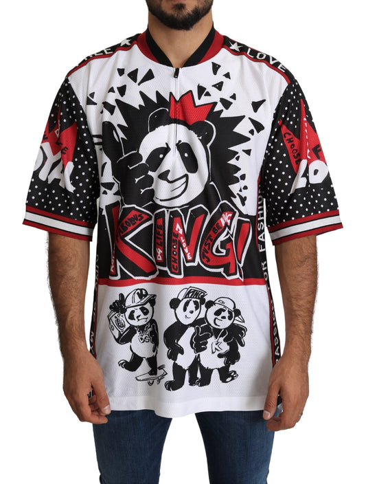 Dolce & Gabbana white T-shirt with multicolor King Panda print