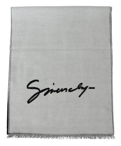 Sophisticated unisex scarf featuring iconic Givenchy logo