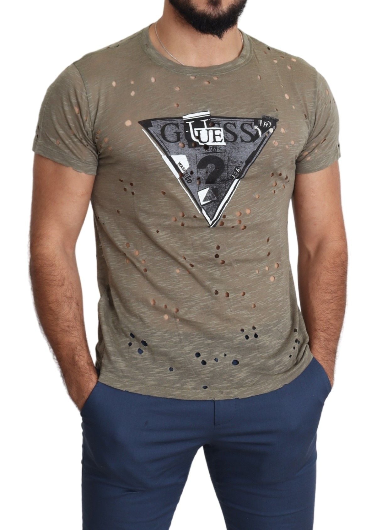Luxurious brown cotton t-shirt with Italian craftsmanship and logo details
