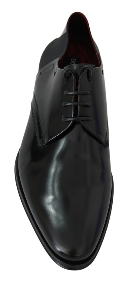 Sophisticated and Timeless Black Leather Shoes from Dolce & Gabbana