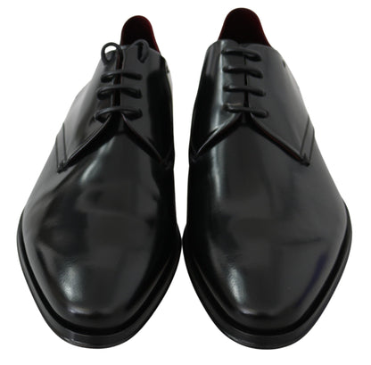 Elegant 100% Leather Derby Shoes with Attention to Detail