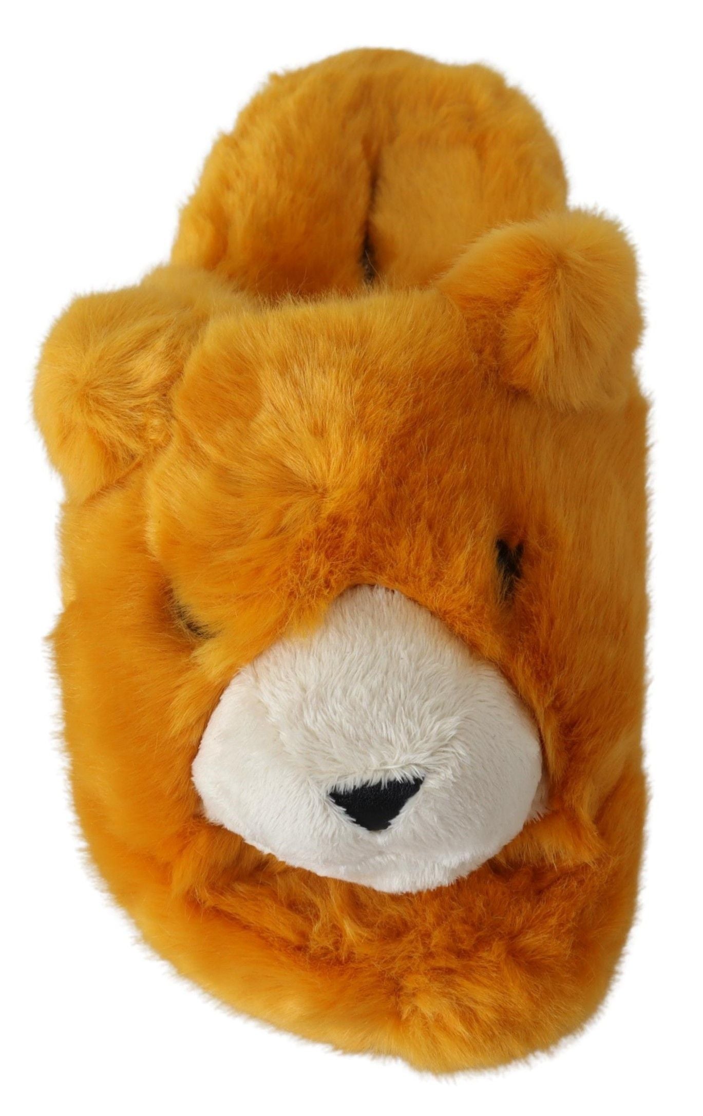 Dolce & Gabbana Lion Slippers in striking yellow color