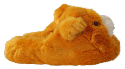 Dolce & Gabbana Lion Slippers, perfect for adding personality to your ensemble