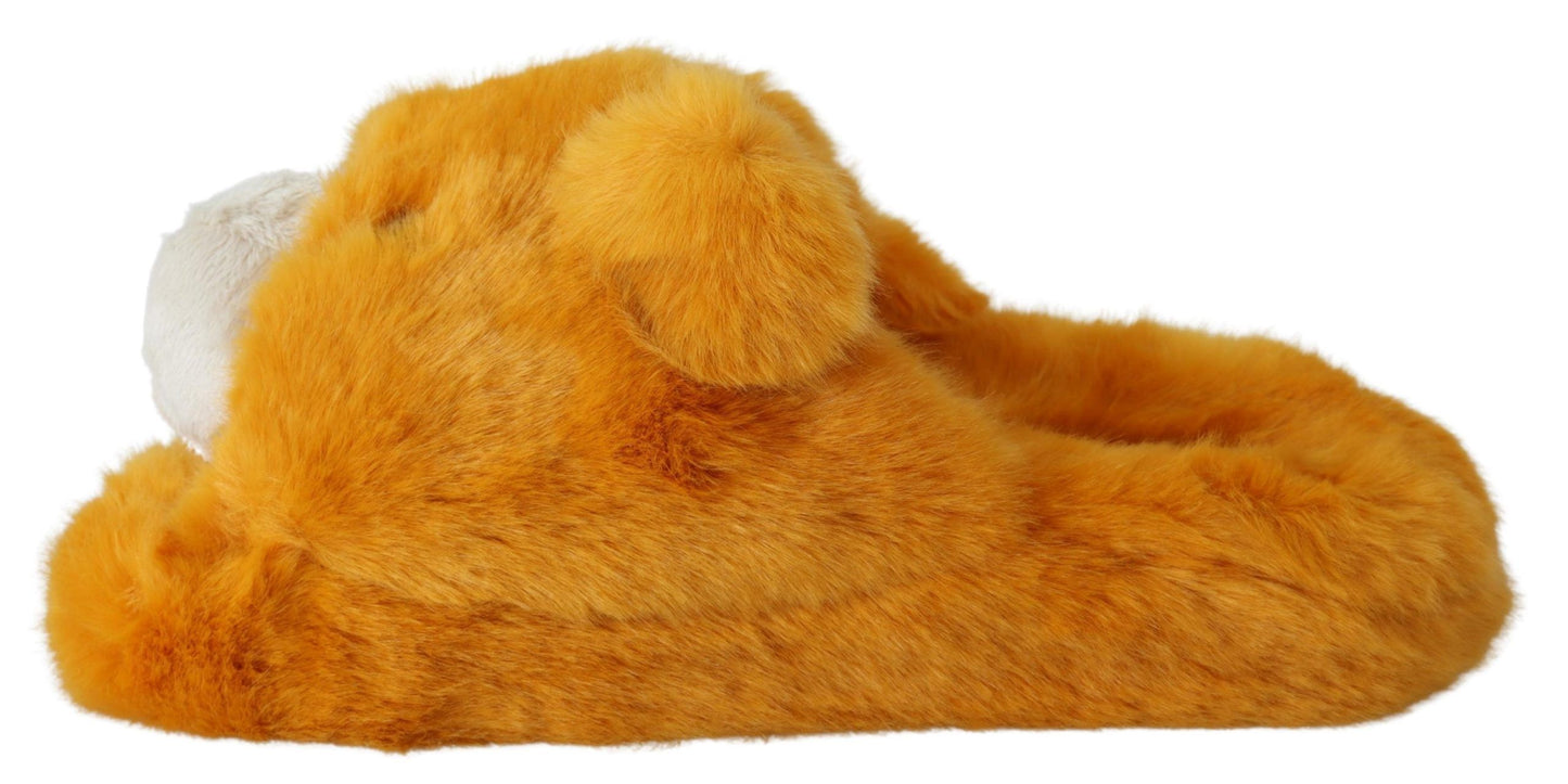 Dolce & Gabbana Lion Slippers, a pop of color and style from Italy