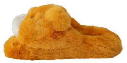 Dolce & Gabbana Lion Slippers, a pop of color and style from Italy
