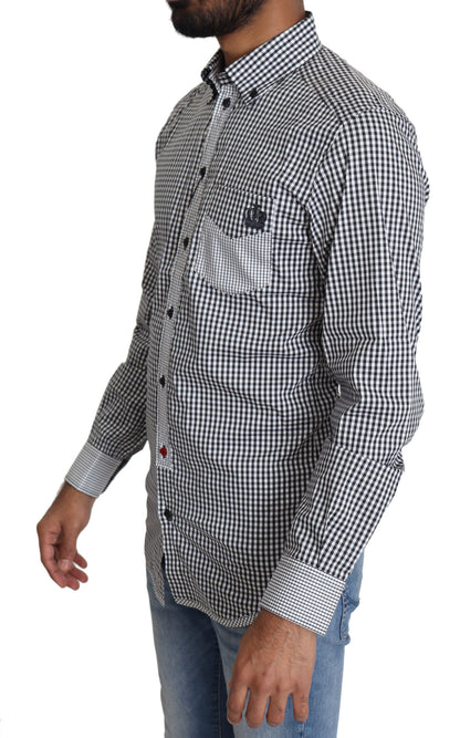 Dolce & Gabbana shirt with logo details, embodying exceptional quality and sophisticated flair