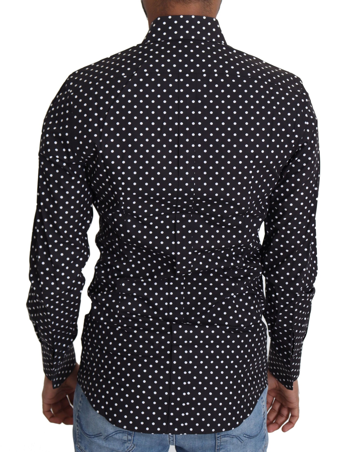 Regular fit, long-sleeved, collared shirt with full button front closure and logo details