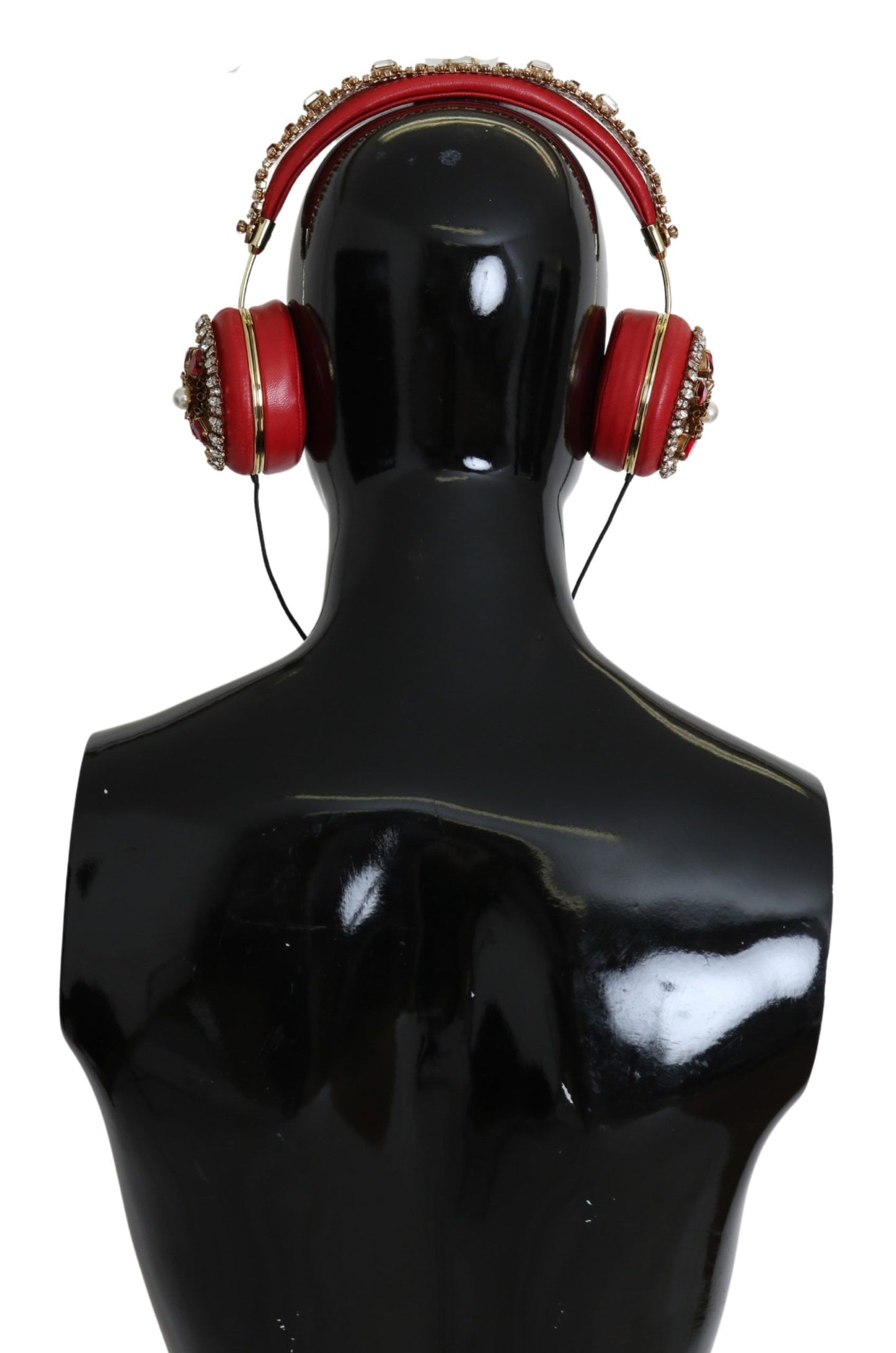 Luxurious Dolce &amp; Gabbana headphones crafted in Italy with intricate lace details