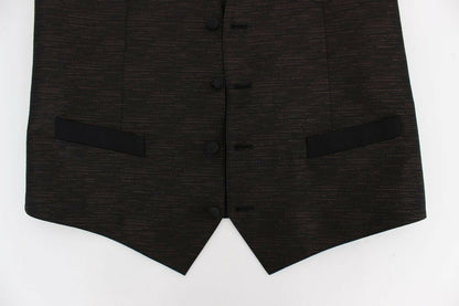 Luxurious Dolce & Gabbana Dress Vest, Made in Italy with Virgin Wool and Silk