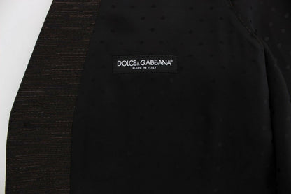 Timeless Dolce & Gabbana Brown Black Wool Blend Dress Vest from MainLine Collection
