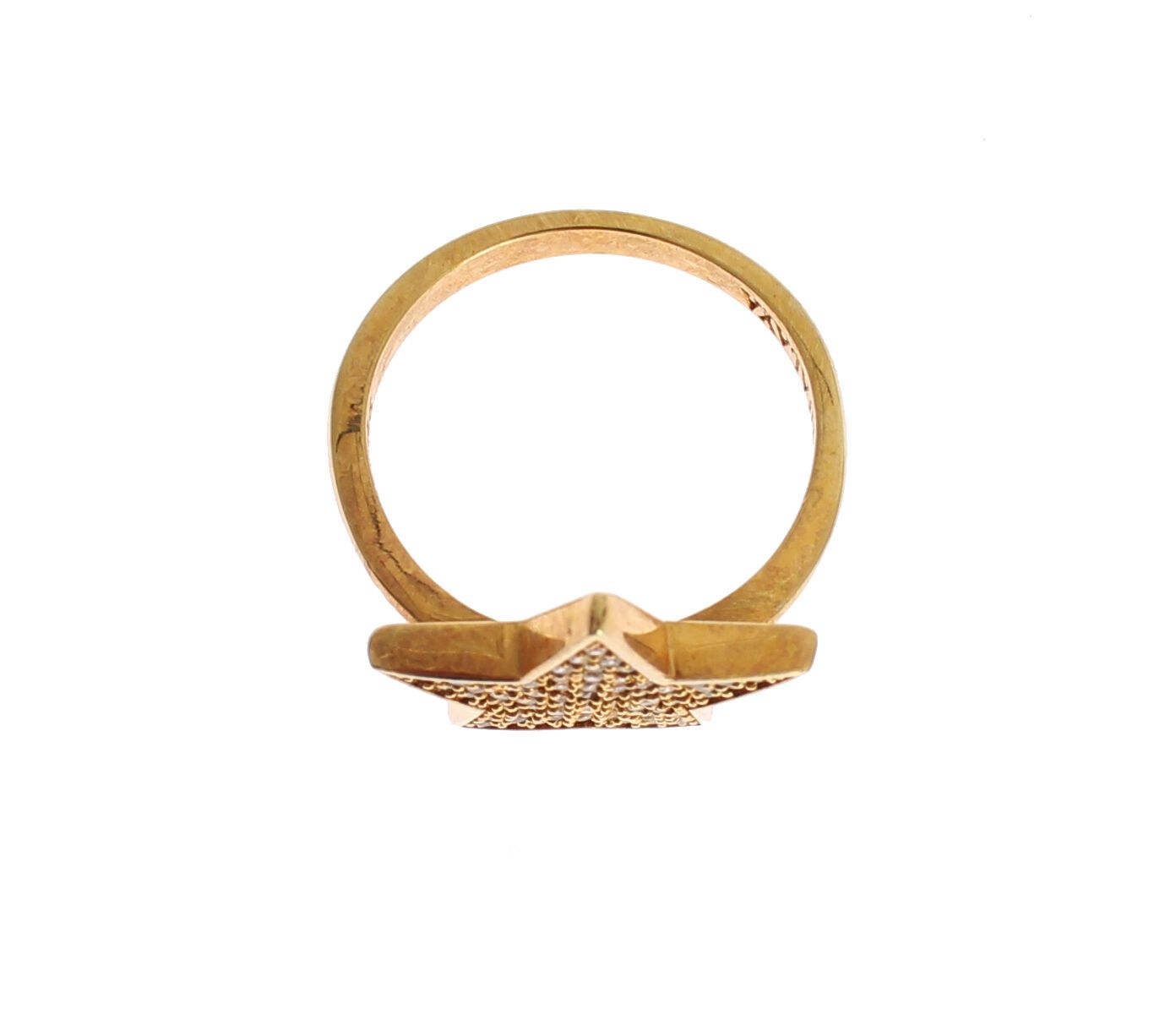Sophisticated Womens Ring adorned with Sparkling Clear CZ Crystals
