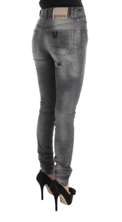 John Galliano jeans in gray, offering a flattering slim fit and comfort with a perfect blend of materials