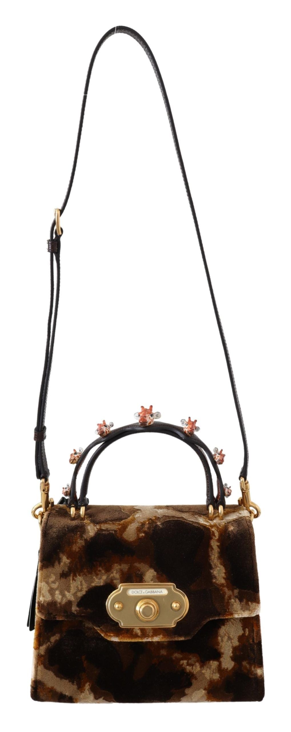 Luxurious Italian handbag with red leather interior and dual compartments