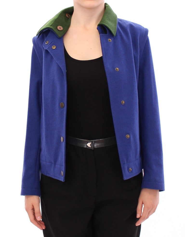 Sophisticated Andrea Incontri exclusive blue wool jacket
