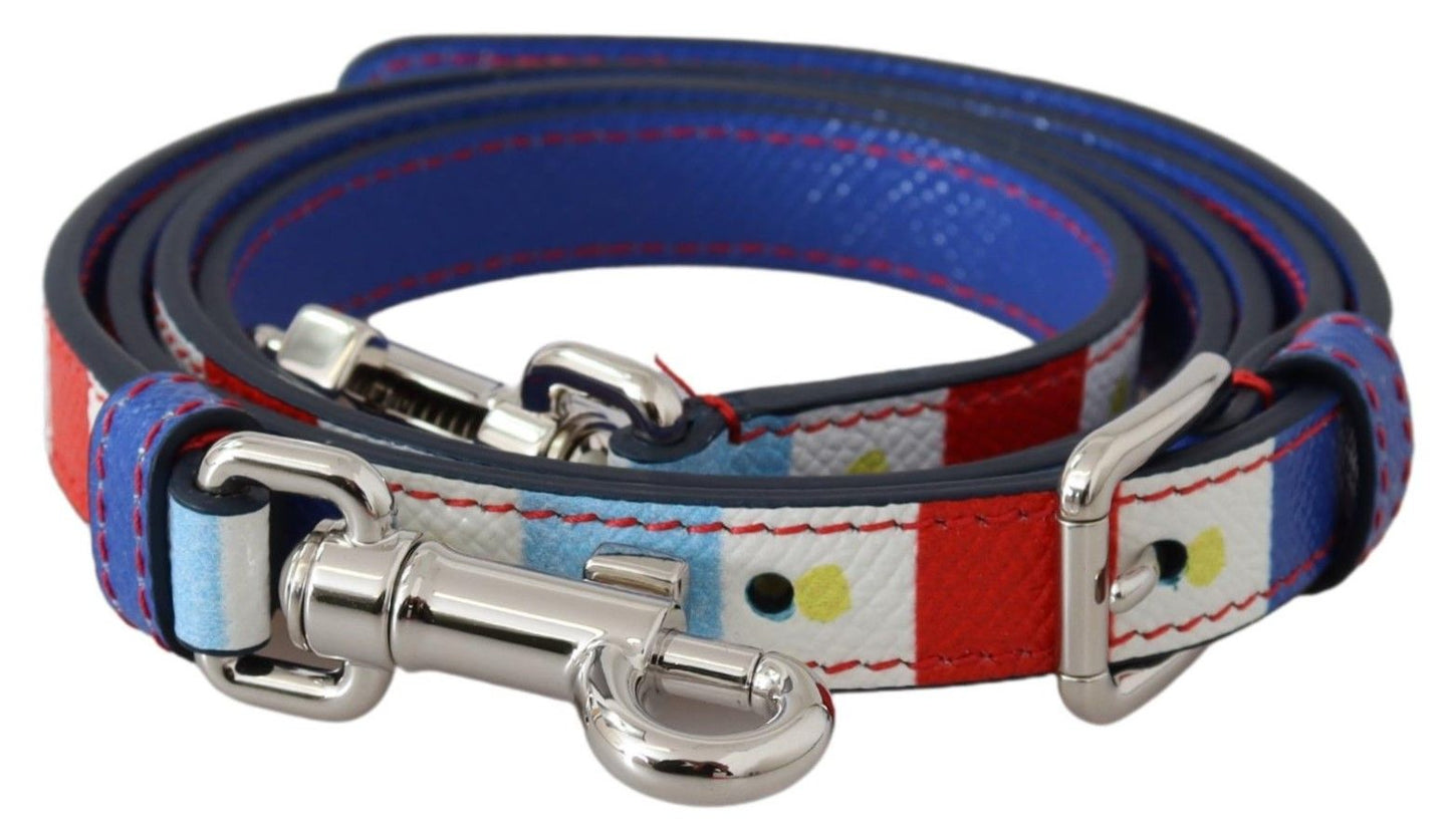  Vibrant and luxurious multicolor shoulder strap with intricate silver metal detailing