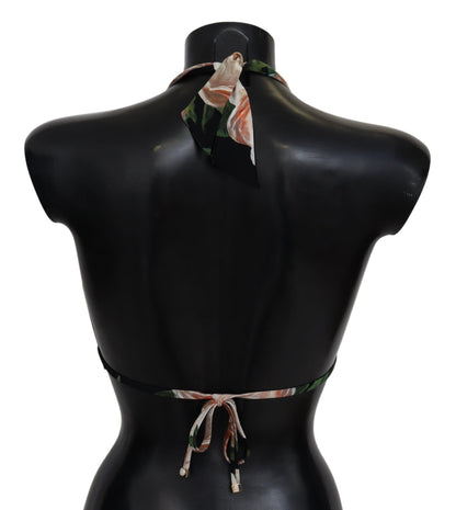 Logo-embossed closure and chic tie at the neck
