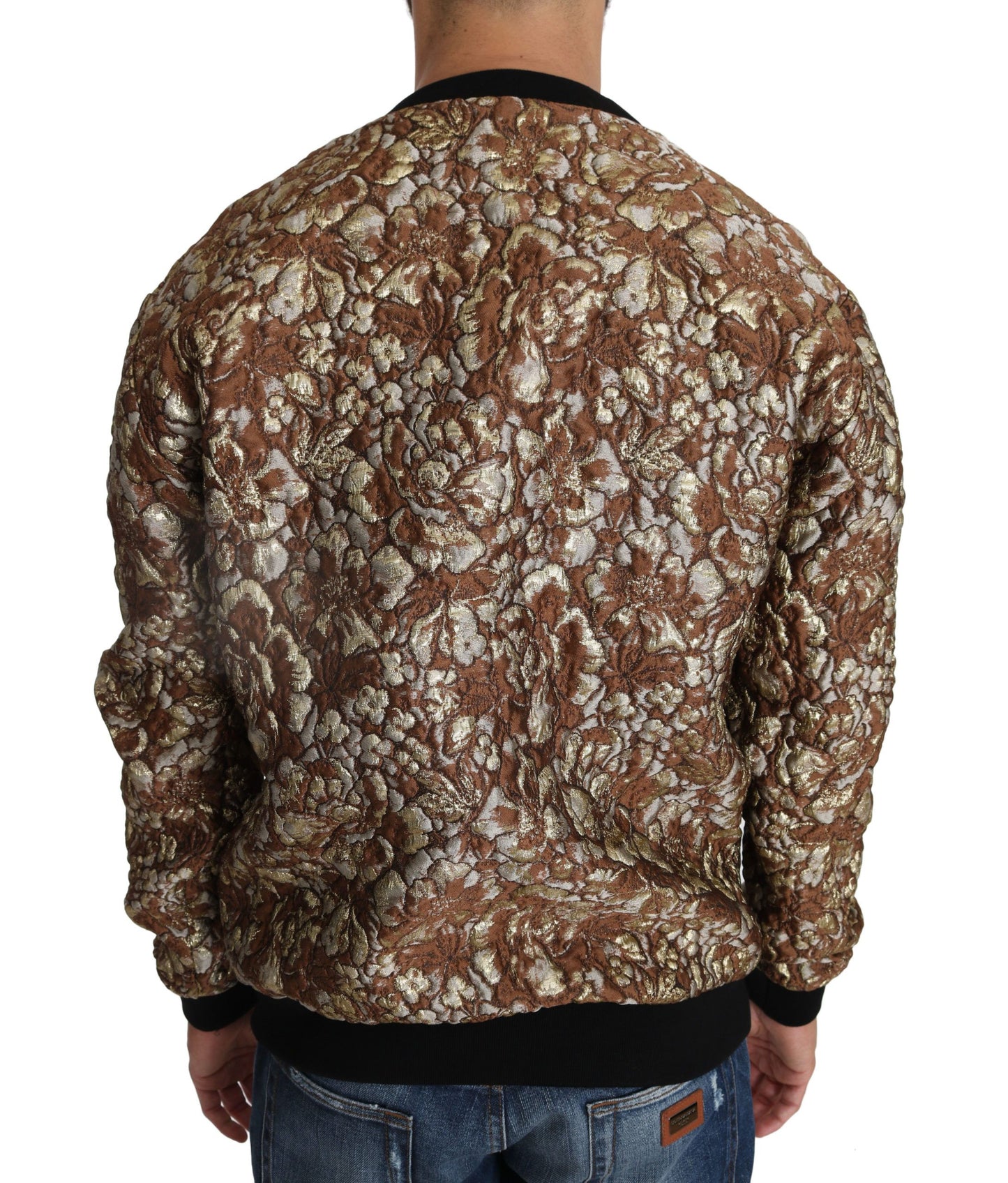 Exquisite multicolor sweater made of 54% Polyester, 17% Silk, 17% Nylon, 12% Metal fiber