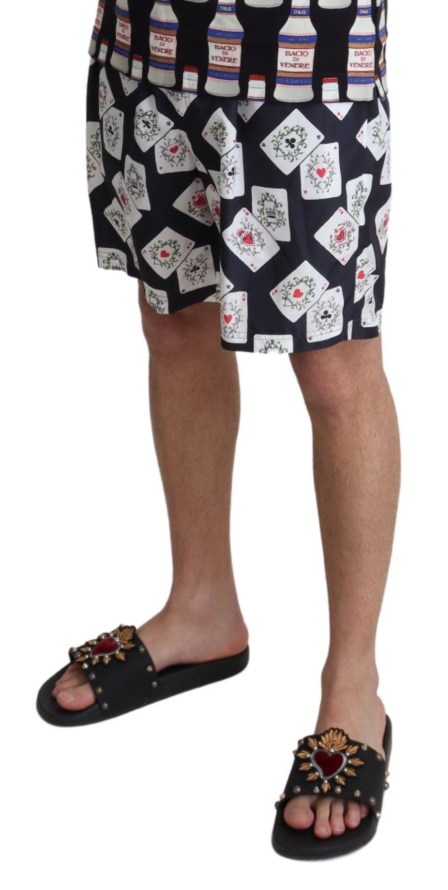 Stunning new-with-tags swim trunks designed for fashion statement by the water