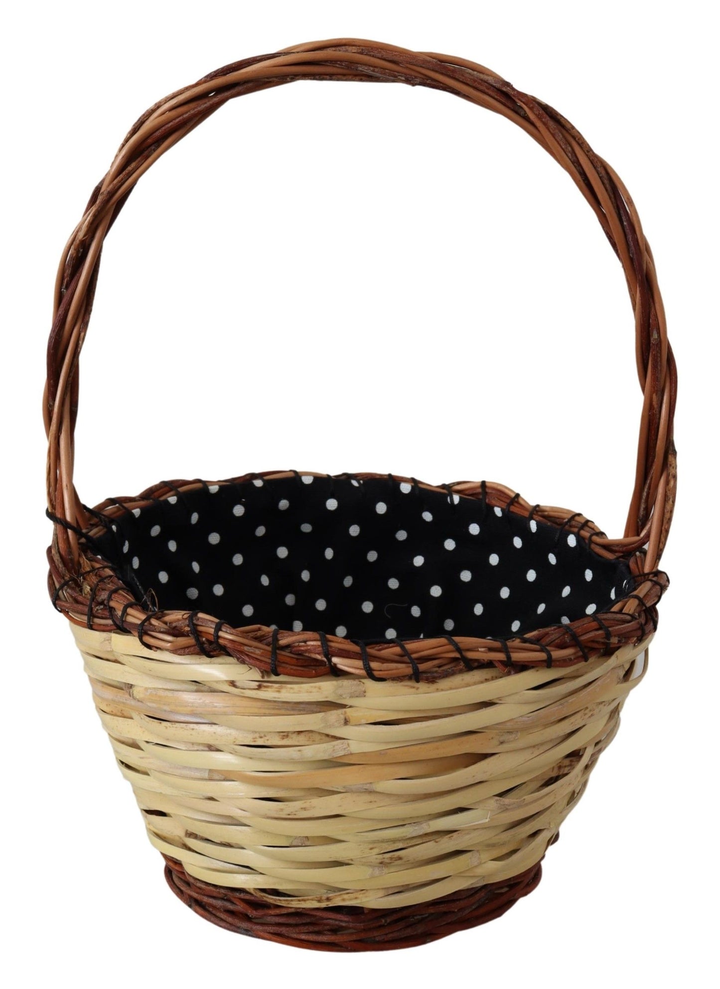Luxurious Dolce & Gabbana beige wicker basket tote bag with python and leather accents