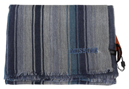 Authentic Missoni wool scarf, 190cm x 60cm, perfect for fashion connoisseurs