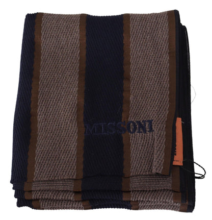 Warm and stylish Missoni wool scarf, a timeless piece of luxury
